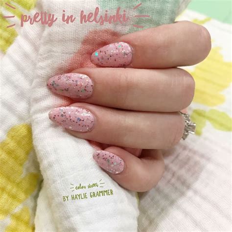 Color Street Nails Helsinki Glitter Pretty Pink Beauty Pink Hair