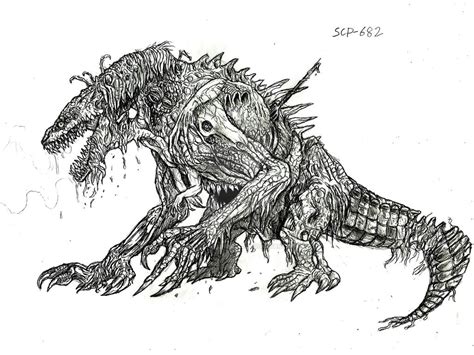 Scp 682 Reptil Dificil De Destruir By Lengsel Archetype On Deviantart