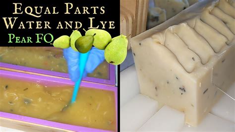 Pear Soap Every Little Bit Helps Equal Parts Lye And Water Lye Cold Process Soap Batch150