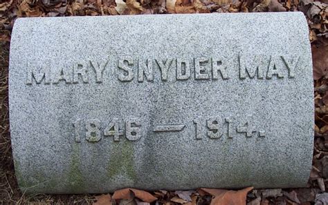 Mary Gillen Snyder May Find A Grave Memorial