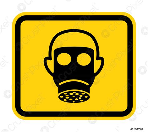 Symbol Wear Full Face Sign Isolate On White Backgroundvector Stock