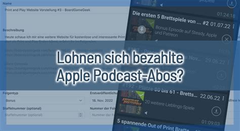 Lohnen Sich Bezahlte Apple Podcast Abos Infos Nach Tagen