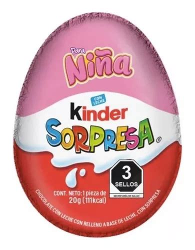 Huevo De Chocolate Kinder Sorpresa Para Niña 20g 3pzas Mercadolibre