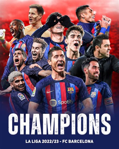 FC Barcelona La Liga 2023 Champions Wallpapers Wallpaper Cave