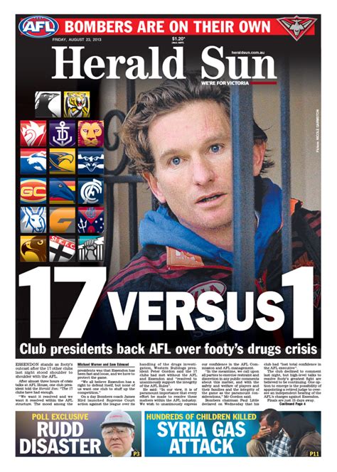 Essendon Drugs Saga Where Are They Now Where Players Coaches And Staff Are Today Herald Sun