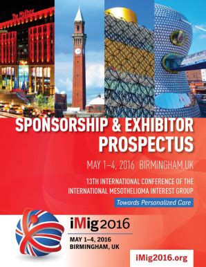 Fillable Online Imig Sponsorship And Exhibitor Prospectus Here