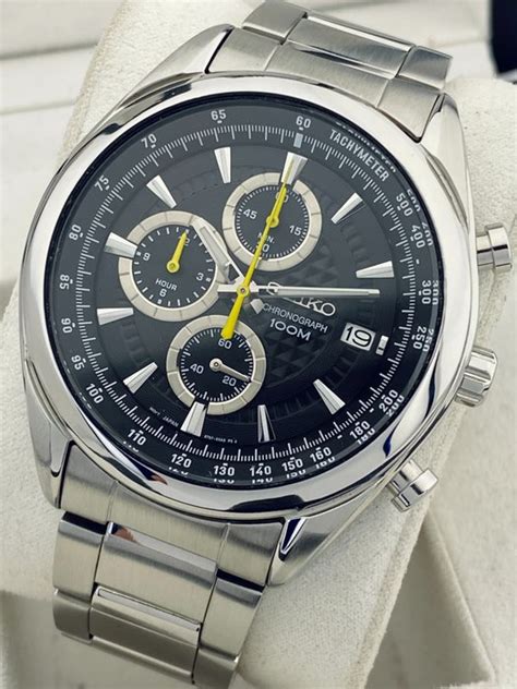 Seiko Chronograph Date Full Set T A Heren