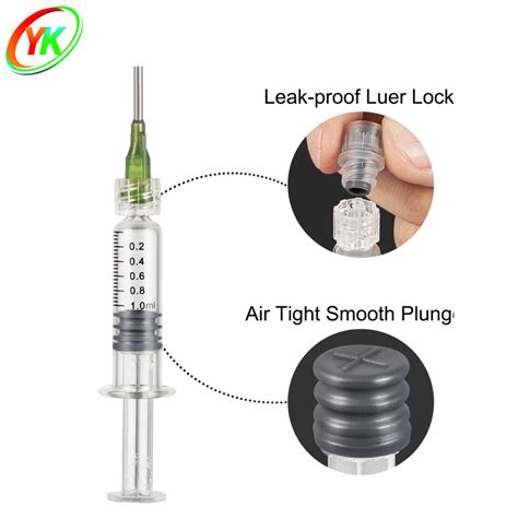 Ml Ml Luer Lock Glass Syringes With Screw Blunt Tip Needles