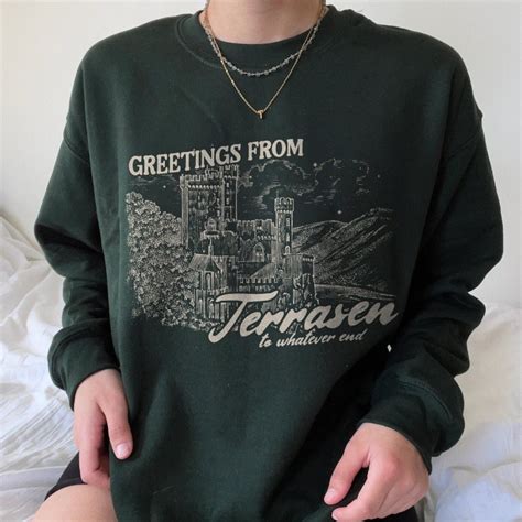 Throne Of Glass Sweatshirt Terrasen Shirt Elirea Crescent Etsy