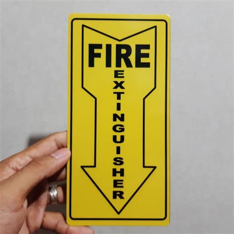 Fire Extinguisher Signage Location Pvc Type Waterproof And Non Fading