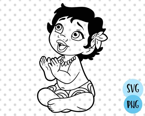 Moana Svg Baby Moana Svg Cut File Disney Svg For Cricut Silhouette