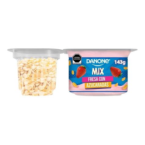 Yoghurt Danone Mix Sabor Fresa Con Azucaradas 143 G Walmart