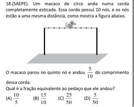 Solved 18 SAEPE Um Macaco De Circo Anda Numa Corda Completamente