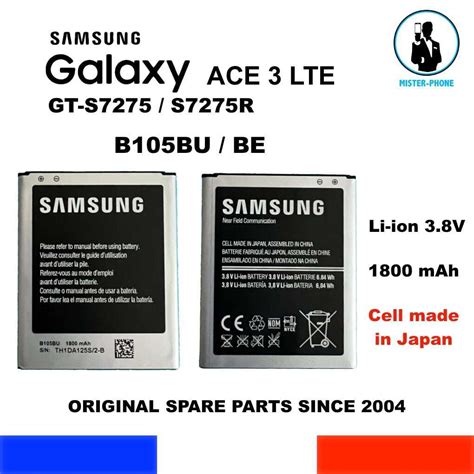 Batterie Origine B Be Samsung Galaxy Ace Lte Ma Gt S R Gt