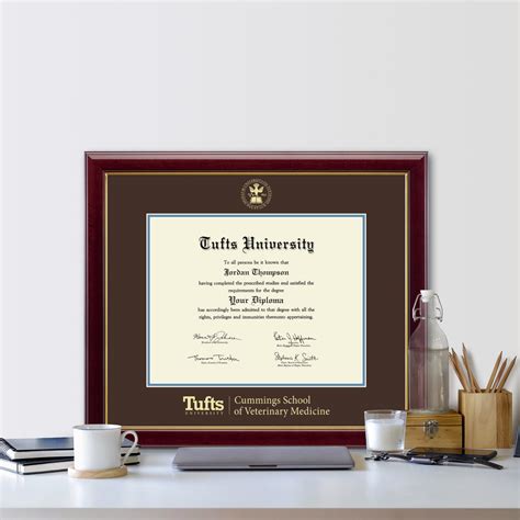 Tufts University Gold Embossed Diploma Frame In Gallery Item 234360