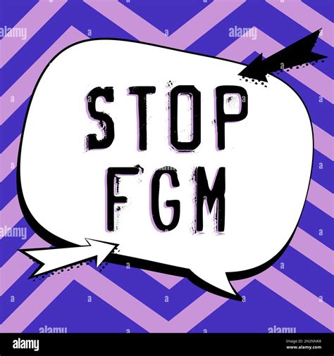 Leyenda De Texto Presentando Stop Fgm Palabra Para Poner Fin Al Corte