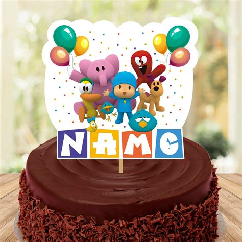 Pocoyo Cake Topper And Centerpiece Pocoyo Digital Cake Etsy Cake