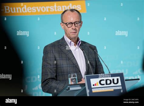 CDU Klausurtagung 2024 Heidelberg Tag 2 CDU Vorsitzender Friedrich Merz