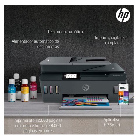 Impressora Multifuncional Tanque De Tinta Hp Ink Tank V Casa