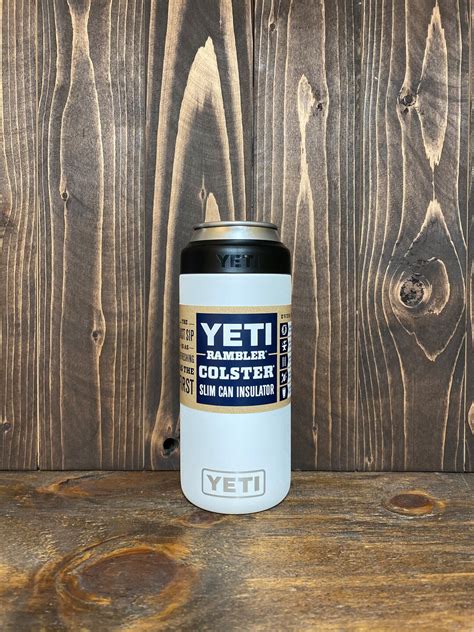 Yeti Rambler Aut Ntico Grabado Con L Ser Oz Colster Slim Lata