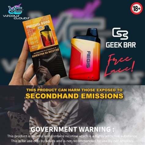 Hot Ogtf24 Geekbar Aegis 8000 Puffs With Free Lanyard Lace Disposable