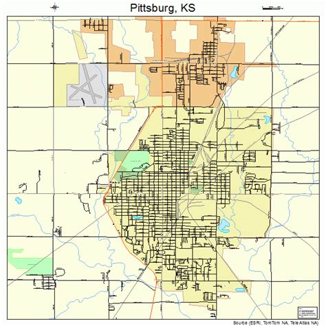 Pittsburg Kansas Street Map 2056025