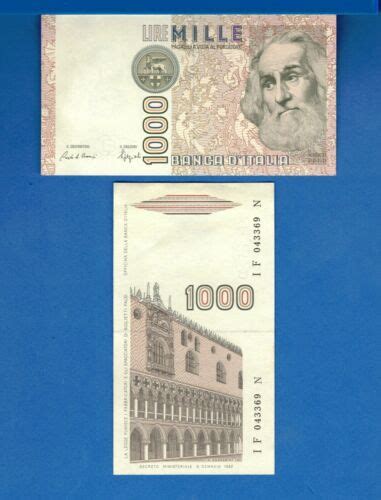 Italy P 109 1000 Lire D 1982 Marco Polo World Currency Uncirculated