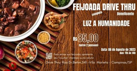 Feijoada Drive Thru LAH 2023 Em Campinas Sympla