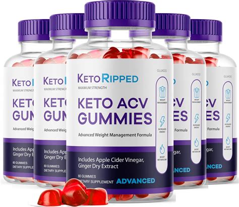 5 Pack Keto Ripped Acv Gummies Advanced Weight Loss