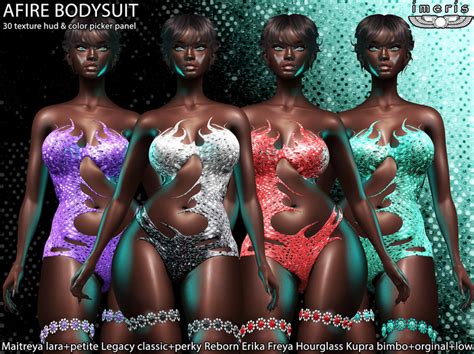 Second Life Marketplace Demo Afire Bodysuit