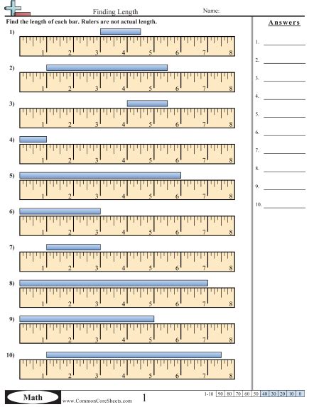 Broken Ruler Worksheet