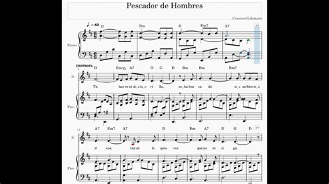 Pescador De Hombres Partitura Voces Youtube