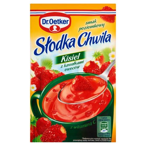 Dr Oetker S Odka Chwila Kisiel Z Kawa Kami Owoc W Smak Poziomkowy