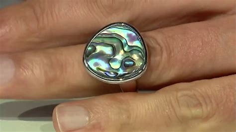 Art Of Nature Chinesische Abalone Silber Ring