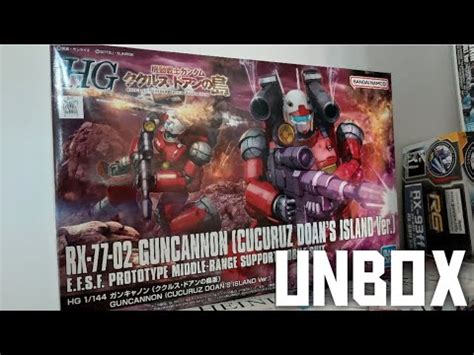 Guncannon Cucuruz Doan S Island Ver Unboxing RX 77 02 HG 1 144