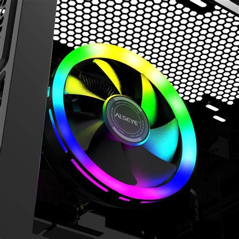 Alseye O120z Rgb Cooling Fan Cpu Cooler 4pin Pwm Quiet