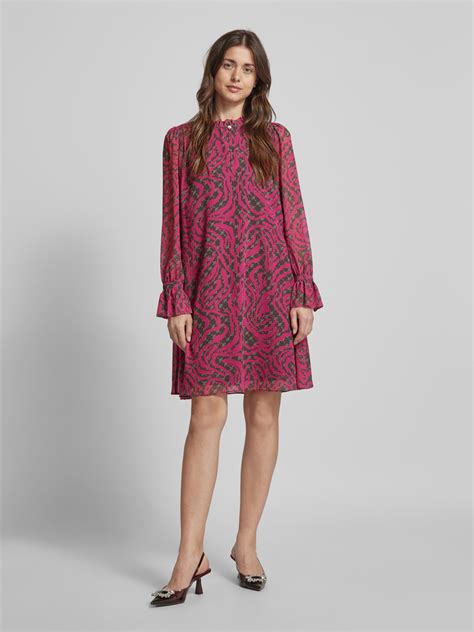 Joop Knielanges Kleid Mit Allover Muster Fuchsia Online Kaufen