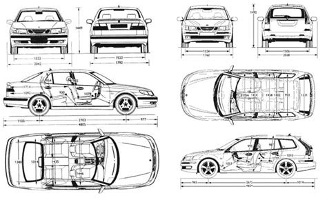 Saab Blueprints