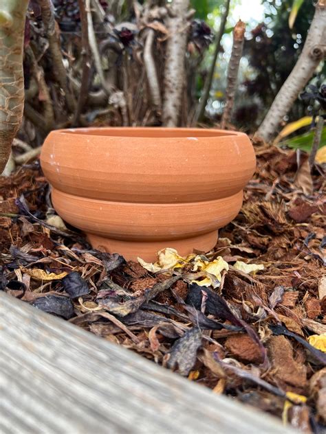 Unglazed Terracotta Bubble Planter Etsy