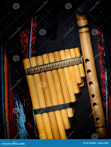 Peruvian Pan Flute Stock Photo Image Of Musical Flute 46190084