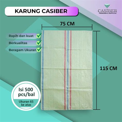 Jual Karung Plastik X Cm Setara Gabah Kg Lembar