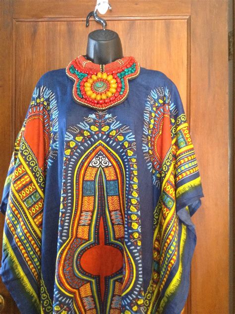 African Inspired Kaftan In Multi Colors