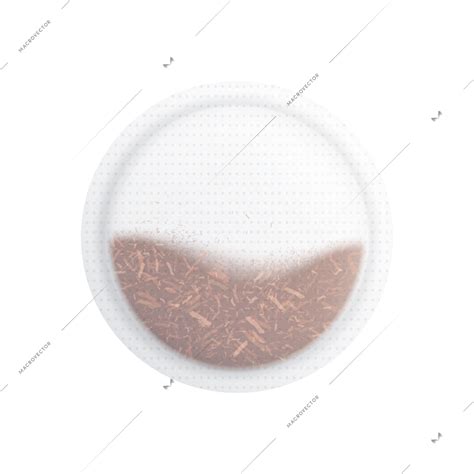 Tea Brewing Bag Realistic Composition Isolated Vector Illustration