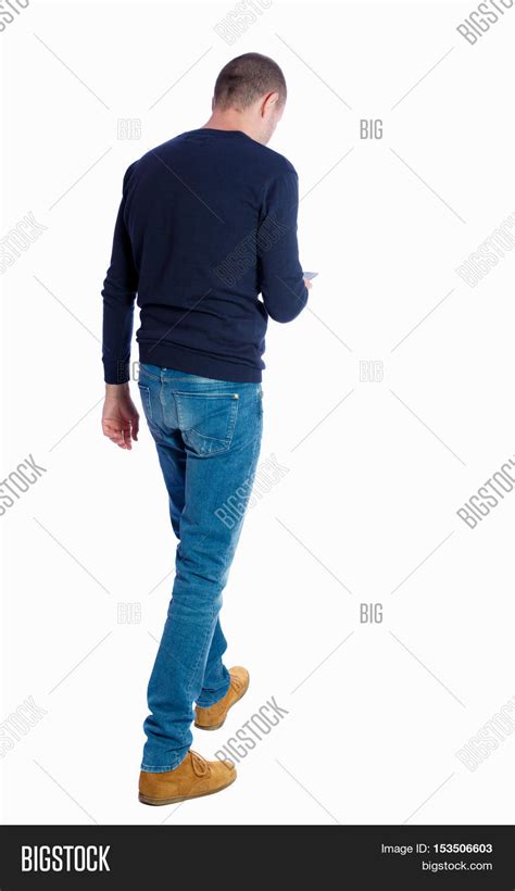 Back View Man Walking Image And Photo Free Trial Bigstock