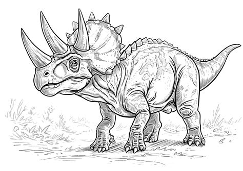 Triceratops Coloring Pages At Tanjohanblog Blog