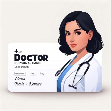 Premium Ai Image Doctor Id Card Medical Identity Badge Design Template