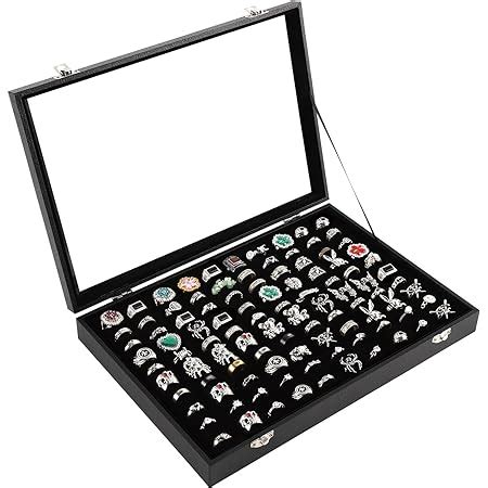 Amazon Gisk Slots Ring Box Storage Organizer Jewelry Ring