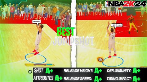 The New Biggest Green Window Jumpshot In Nba 2k24 Next Gen Best Jumpshot 2k24 Next Gen Youtube