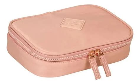 Estojo Baú Escolar Especial Crinkle Nude Sestini Nude Lisa Frete grátis