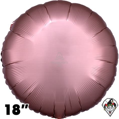 18 Inch Circle Satin Rose Copper Balloon Anagram 1ct